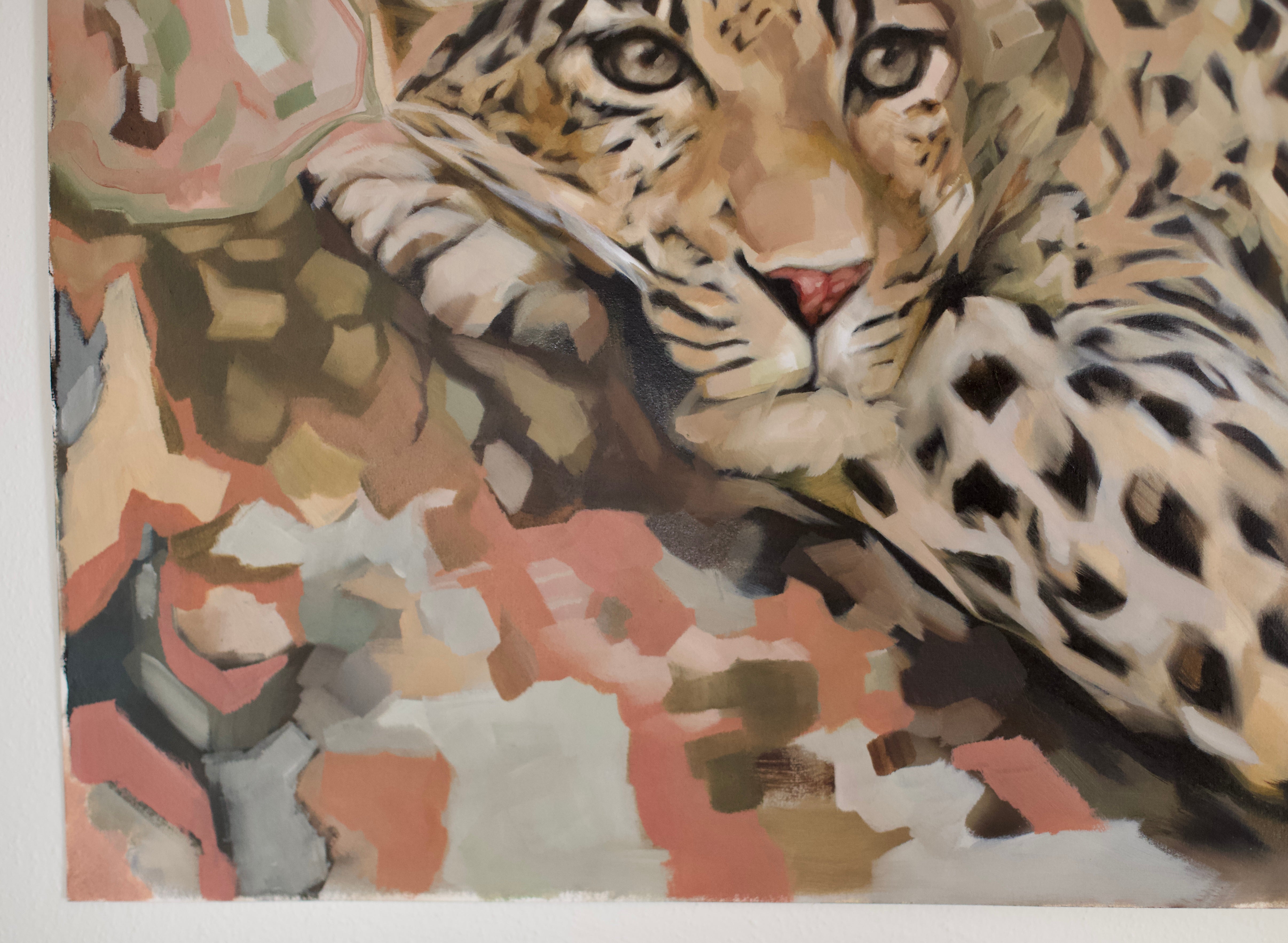 Original Leopard Oil Painting