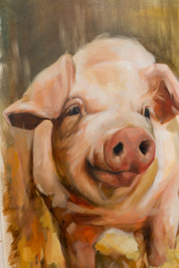 Original Pig Oil Painting