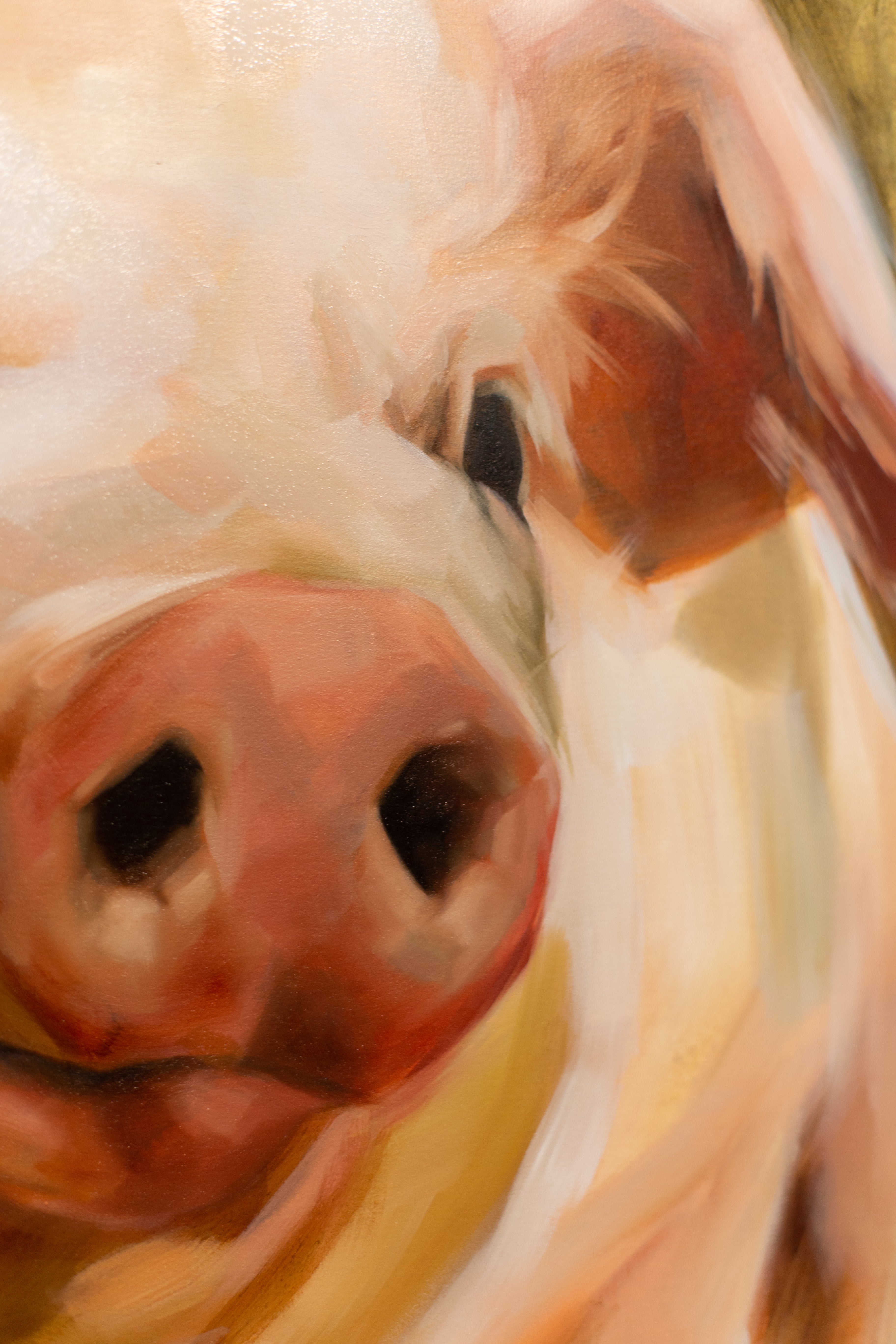 Original Pig Oil Painting
