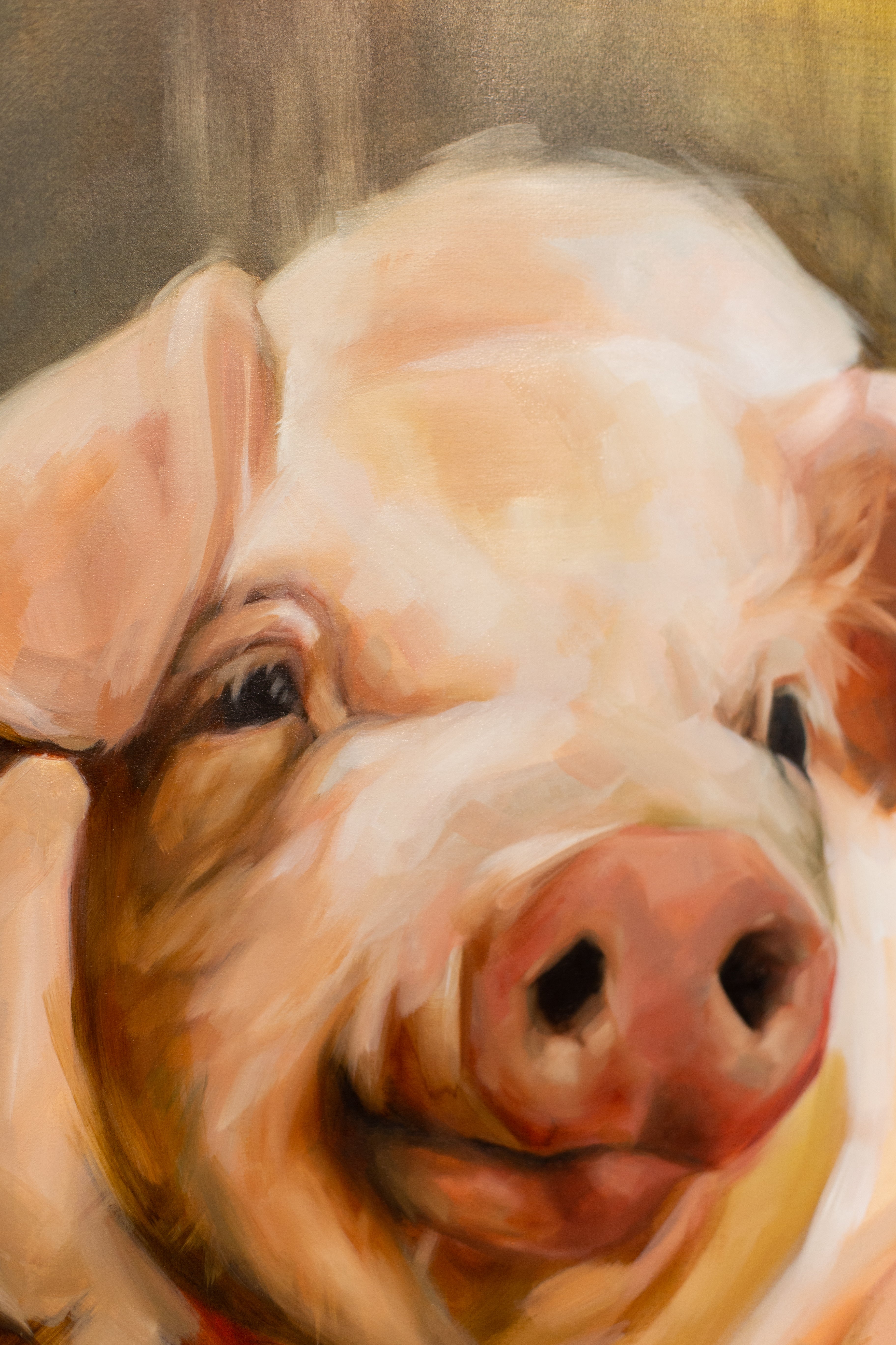 Original Pig Oil Painting