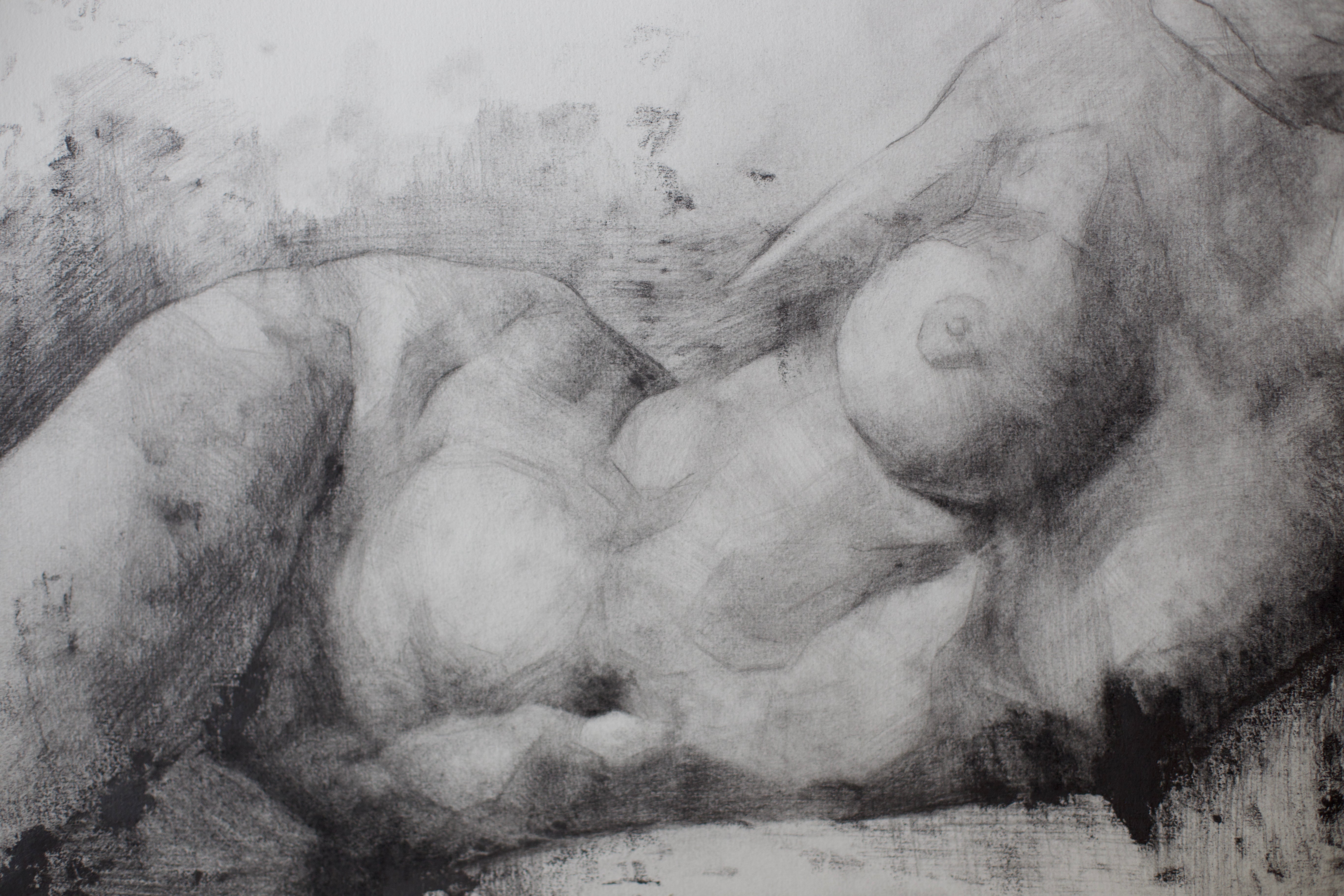 Original Graphite Figure Drawing 1